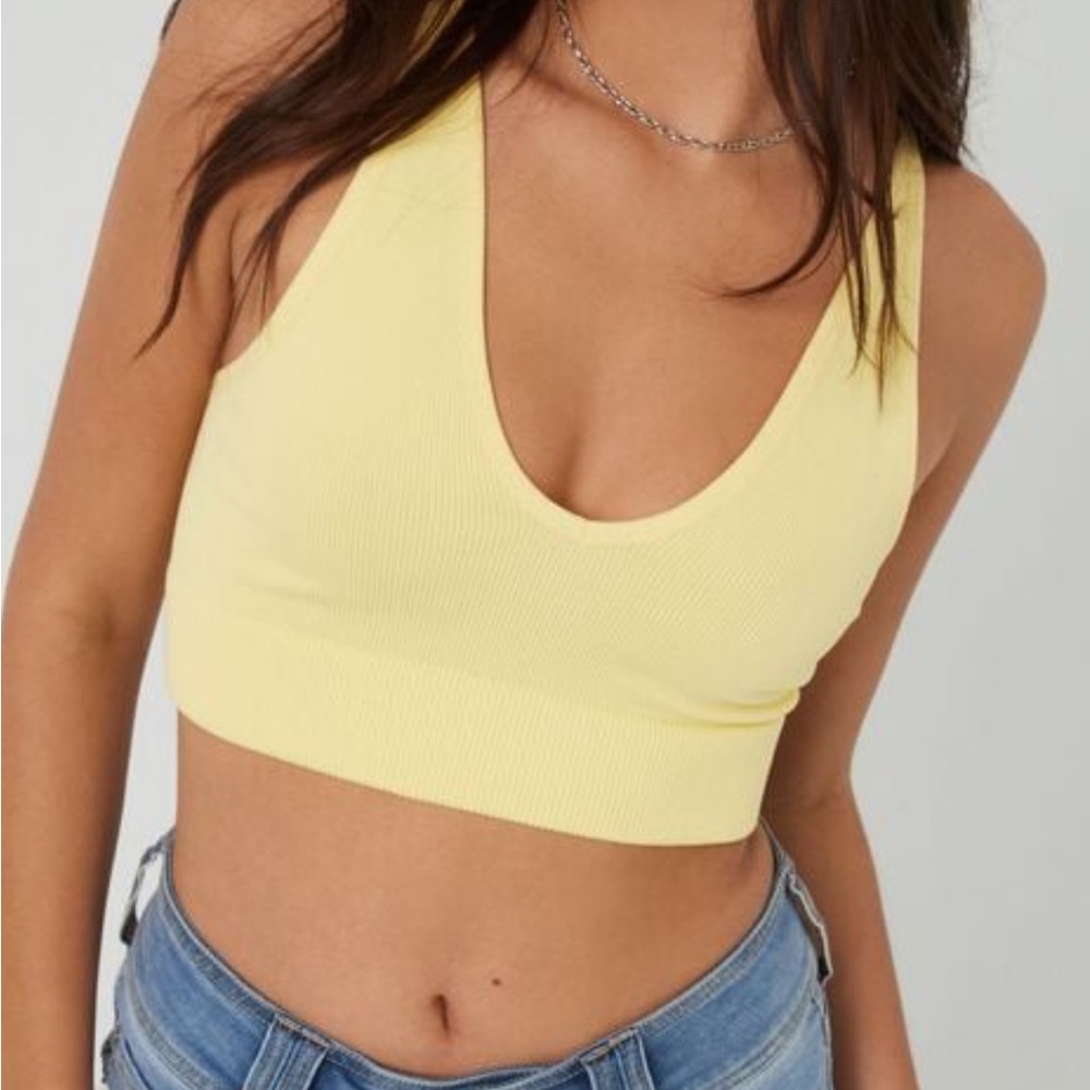 Garage Summer Seamless Deep Plunge Top